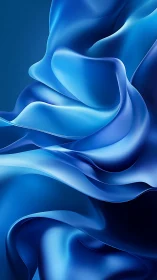 Velvet tides of electric blue silk in liquid motion.