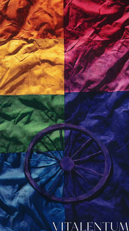 Chromatic Wheel Study: Quadrant Color Field Composition