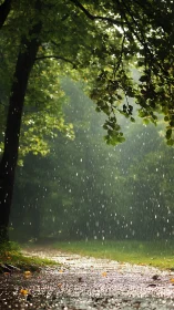 Downpour Dance: Where Canopy Meets Storm.
