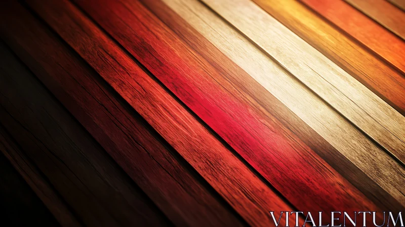Diagonal planks display graded warm-toned wood textures uniformly
