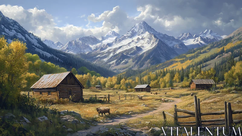 Quiet mountain cabins welcome gentle life in golden valley