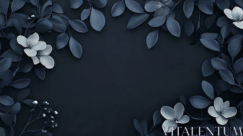 Nocturnal Blossoms Dance Through Shadows and Serenity