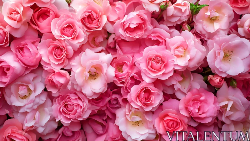 Pink Peonies Cascade Across Garden Canvas