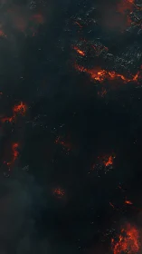 Wildfire Network Burning Across Dark Terrain.