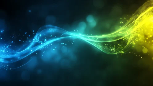 Aurora ribbon duet weaving neon waves across darkness.