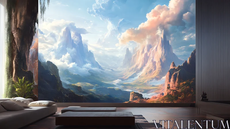 Living room gateway into vast dream-forged cloud kingdoms.