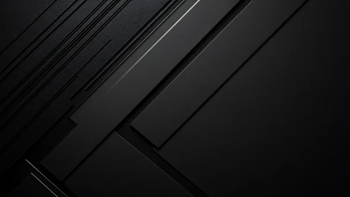 Layered black geometric planes in sleek minimal composition.