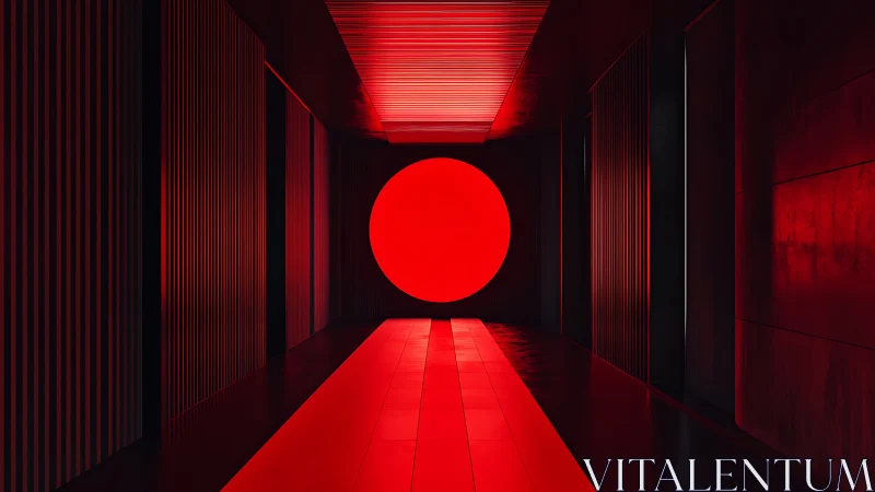 Luminous Red Portal: A Journey Into Digital Wonder.