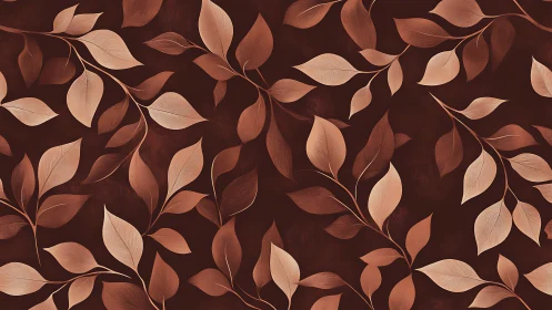 Copper-kissed leaves drifting over deep chocolate calm.