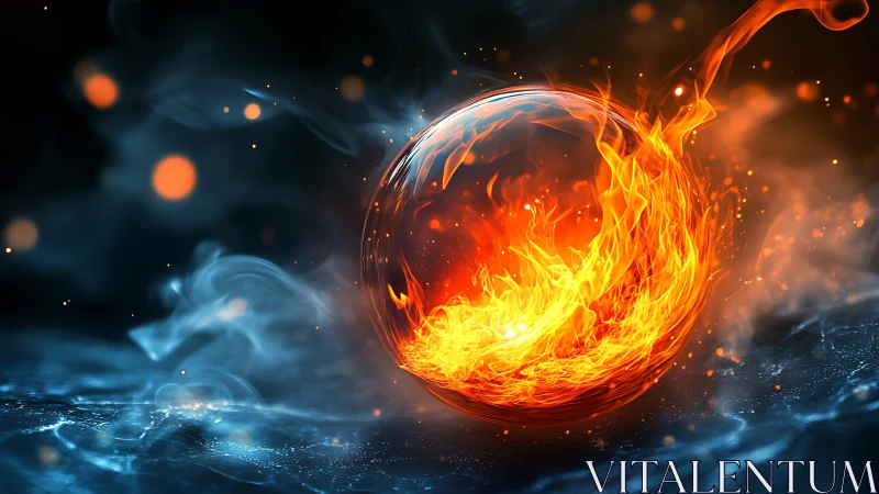 Incandescent Sphere in Elemental Flux: Fire and Ice Duality.