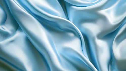 Specular light mapping across draped icy satin folds.