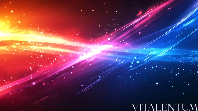 Vibrant abstract energy waves in dynamic digital art style.
