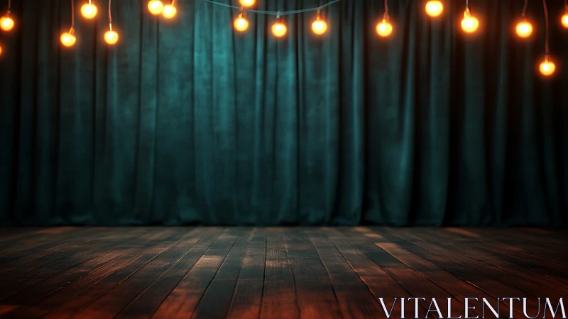 Curtainlit hush on a wooden stage ready for secrets to bloom.