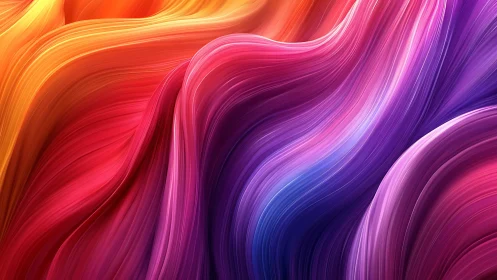 Radiant chromatic waves in flowing digital abstraction.