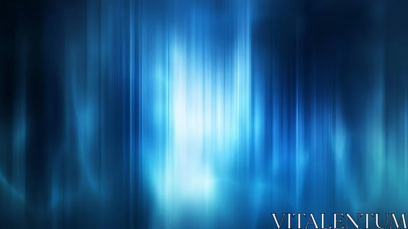 Abstract vertical blue light streaks digital background art.