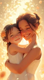 Golden Moments Between Loved Ones.