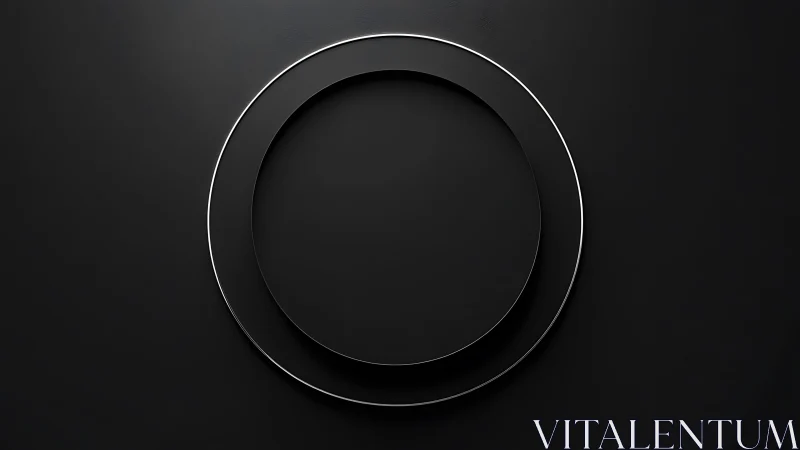 Twin midnight halos quietly orbit in sleek monochrome