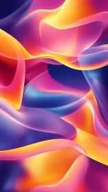 Glowing waves of color flowing in a soft dreamy dance.