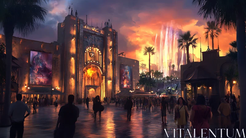 Luminescent Palatial Architecture at Twilight: Spectroscopic Analysis.