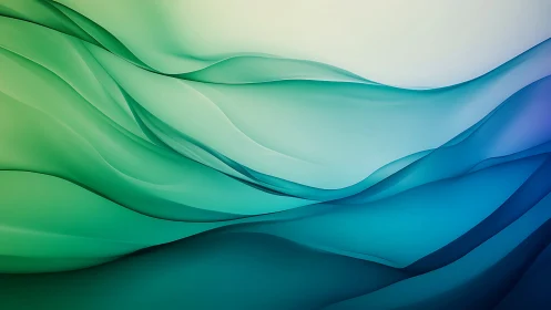 Oceanic gradient waves form layered abstract glass flow.