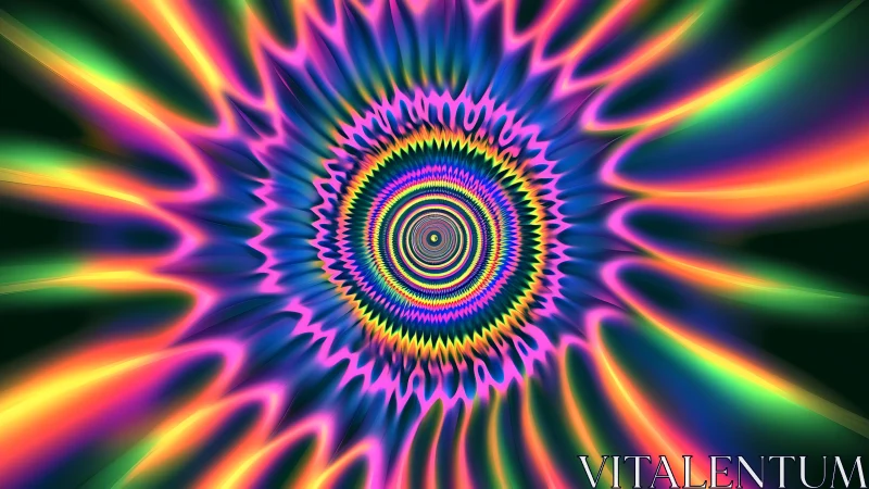 Rainbow vortex ripple pulling you into playful color worlds.