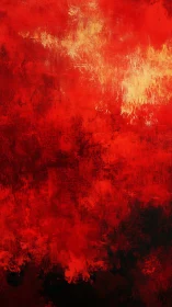 Chromatic Stratification: Impasto Combustion Rendering Luminous Gradation.