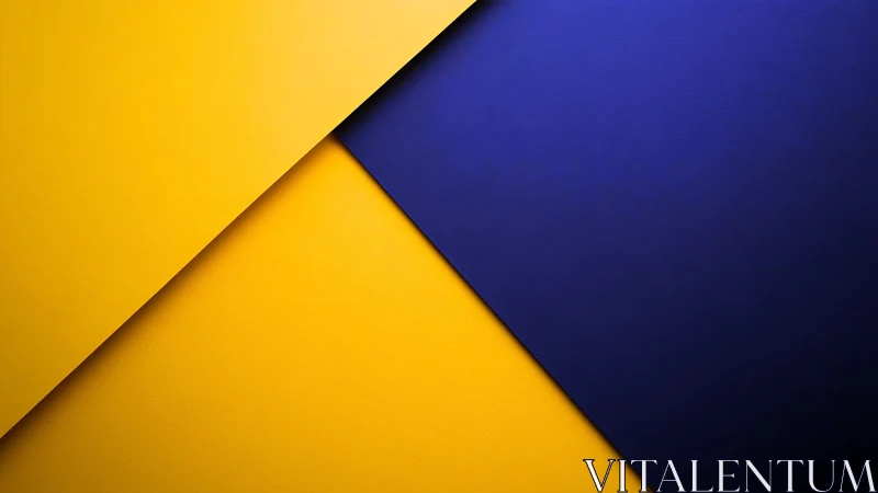 Diagonal color-field planes form high-contrast geometric layout