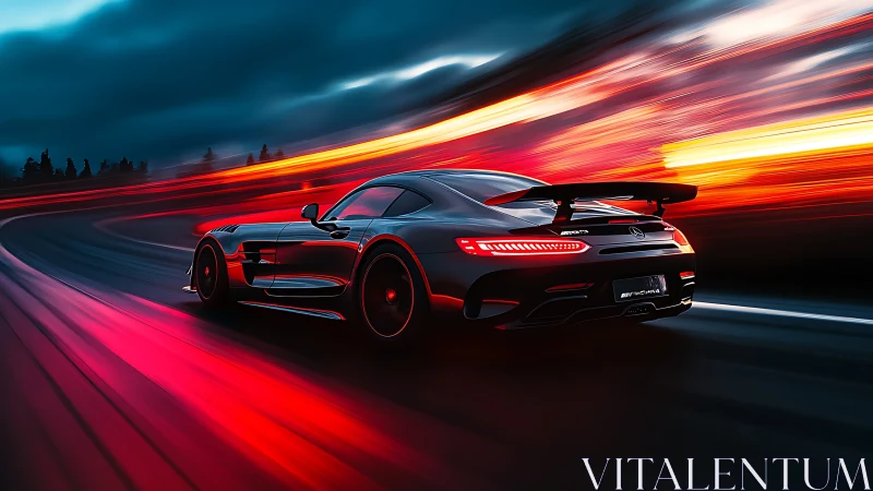 Nightfire racetrack turns a silver supercar into pure speed