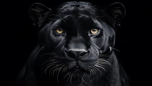 Frontal Felid Portrait with Luminous Ocular Alignment.