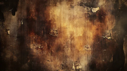 Oxidized grunge wall texture with warm distressed patina.