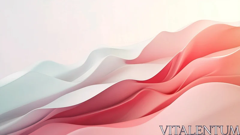 Layered translucent waveforms form soft abstract topography