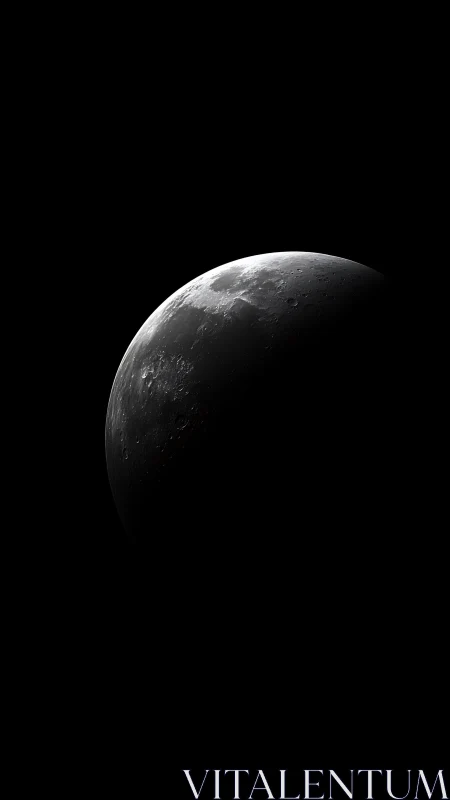 Quiet crescent moon drifting through a velvet night sky.