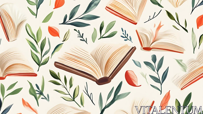 Stories leaf into bloom as painted books flutter and grow