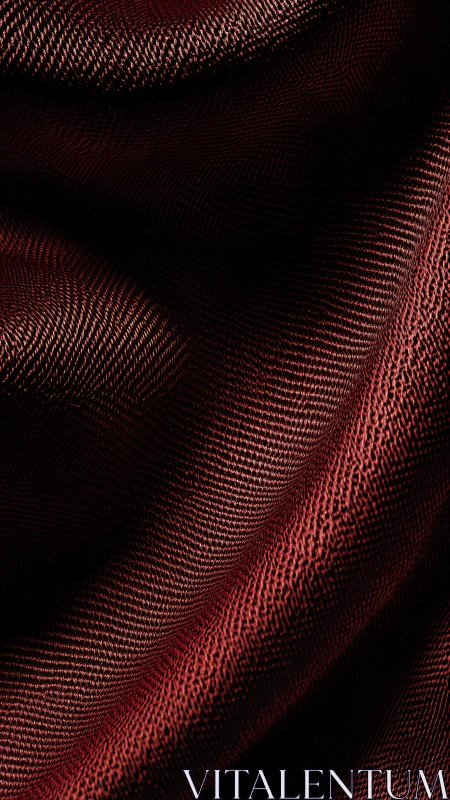 Crimson woven textile folds under cinematic side lighting.