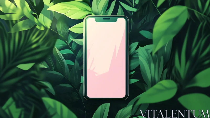 Smartphone Sanctuary: Where Digital Wonder Meets Nature's Embrace.