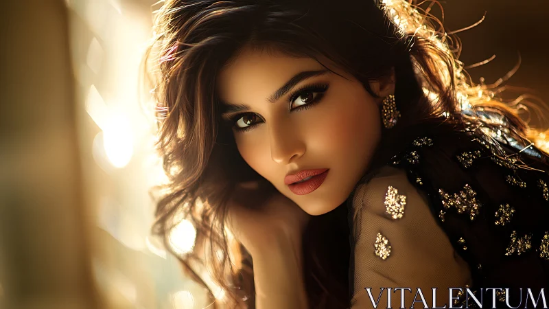 Soft backlit portrait uses shallow depth and warm rim lighting