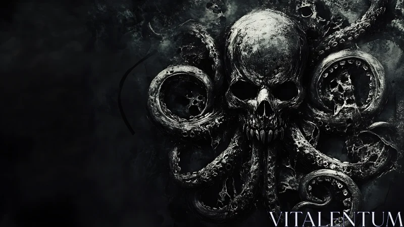 Deepwater skull kraken coils in storm-soaked darkness.