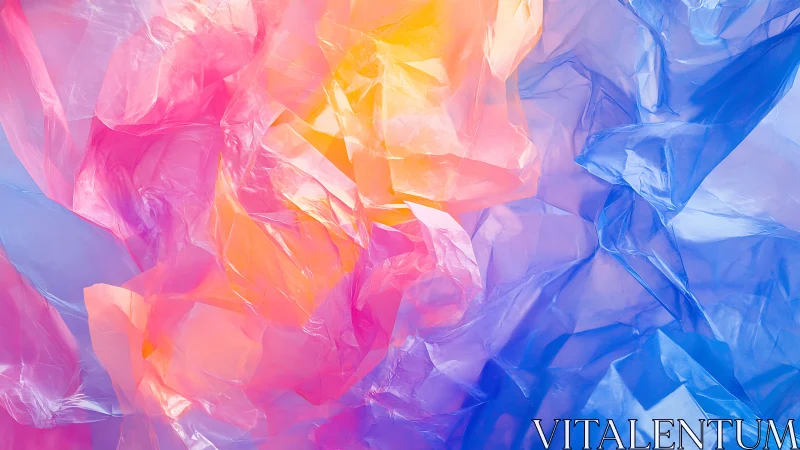 Luminous pastel folds drift through radiant abstract color.