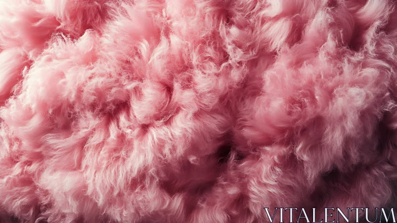 Soft pink fur cloud texture with dense swirling volume.
