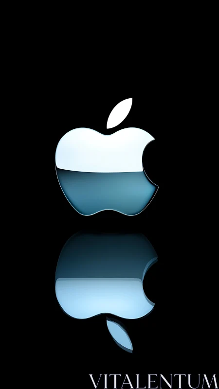 Two Water-Filled Apple Silhouettes Dance Against Midnight