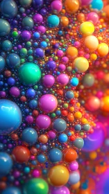 Bubble nebula carnival swirling through a luminous spectrum.