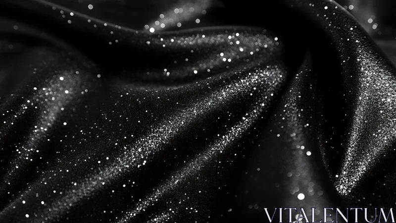 Starlit velvet folds quietly rehearse a midnight galaxy dream