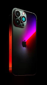 iPhone 12 Pro Red with Magenta Gradient Render.