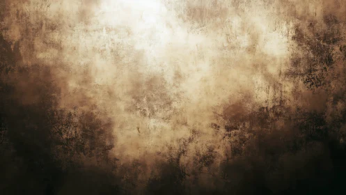 Weathered bronze glow on distressed abstract misted wall.
