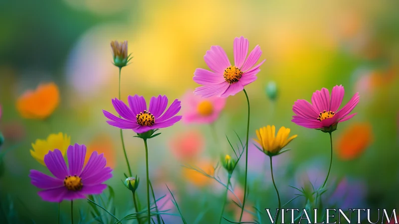 Wildflower Garden Dreams in Soft Focus.