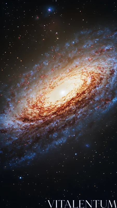 Spiral galaxy glows with star-forming arms and bright core.