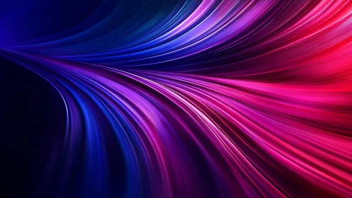 Neon light streams forming abstract flowing color ribbons.