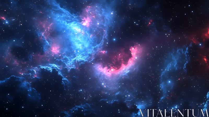 Ionized nebular arc with luminous stellar field topology.