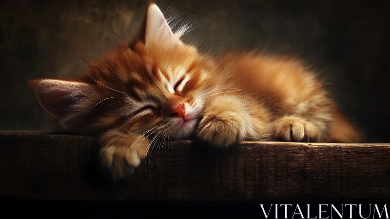 Resting Tabby: Dramatic Portraiture with Chiaroscuro Lighting.