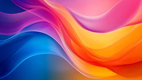 Vibrant flowing color waves blend in luminous motion.